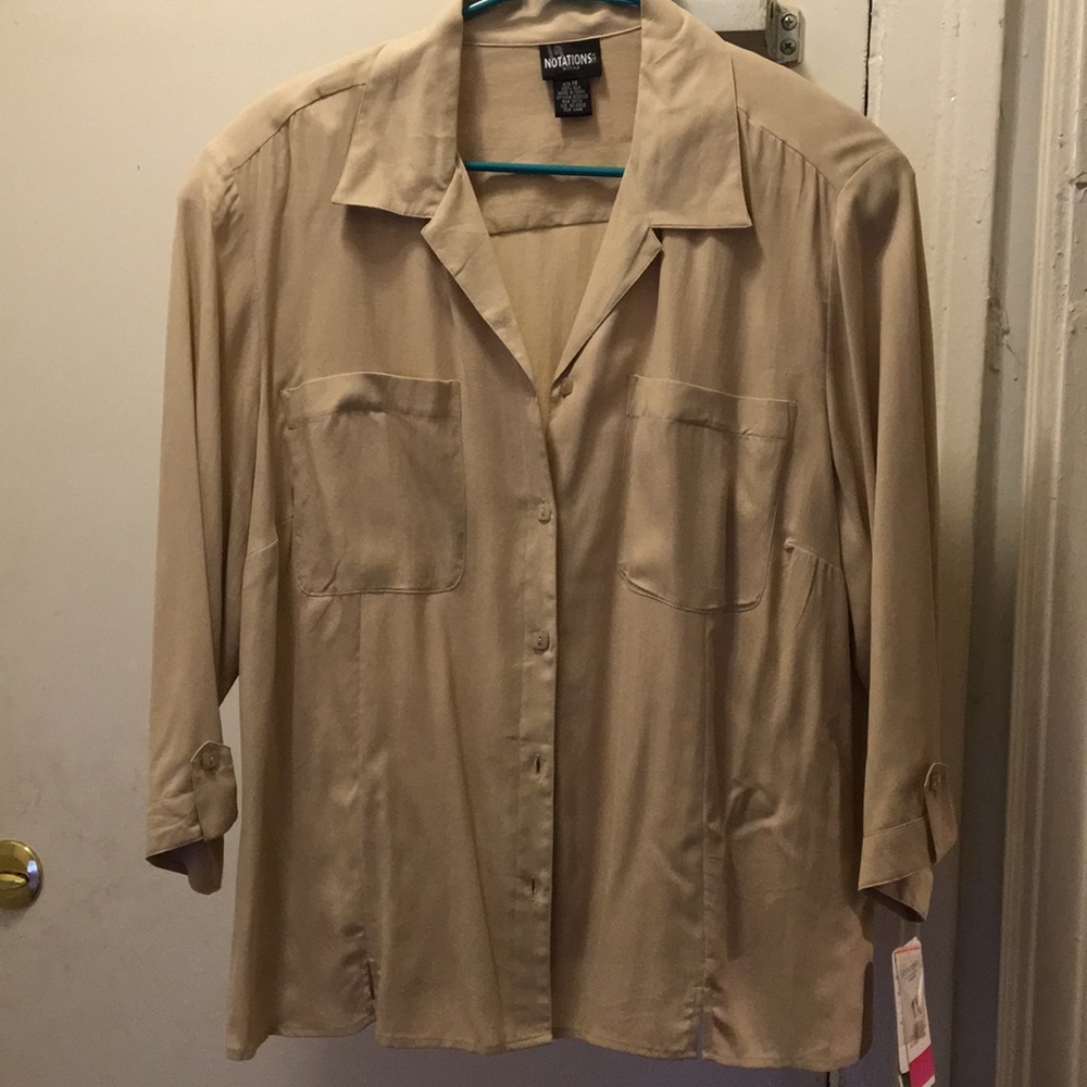 100% silk blouse